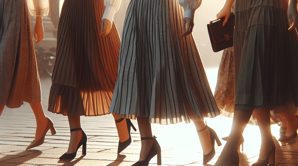 Las mejor vestidas llevarán faldas midi con zapatos elegantes en enero 2026