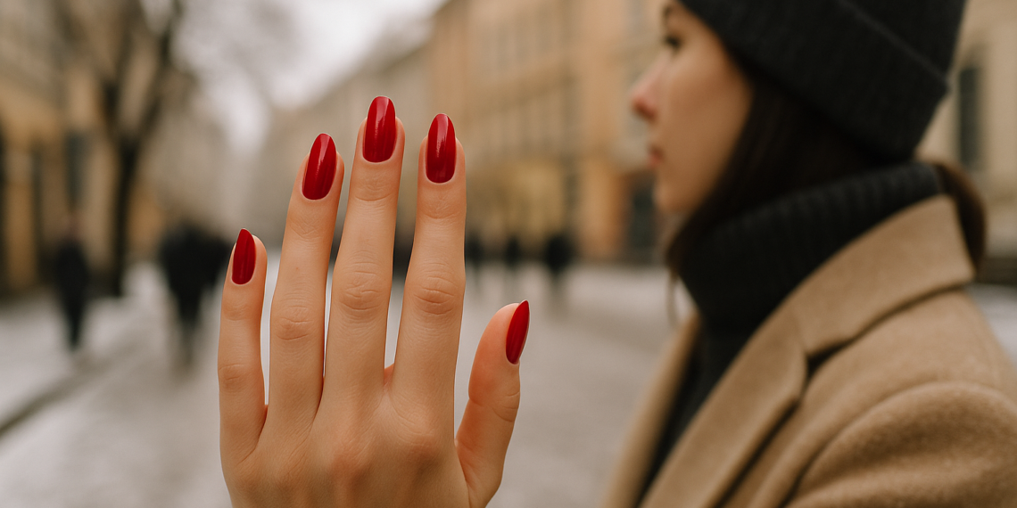 Las uñas rojas que se ven elegantes y son tendencia en invierno 2026