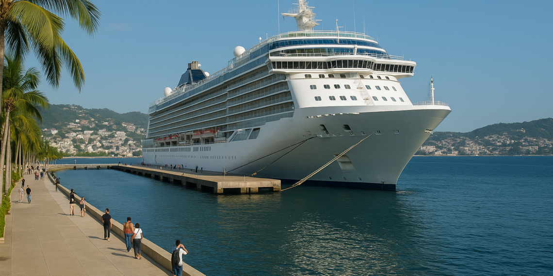 Arribo de crucero internacional confirma reactivación turística de Acapulco en 2026
