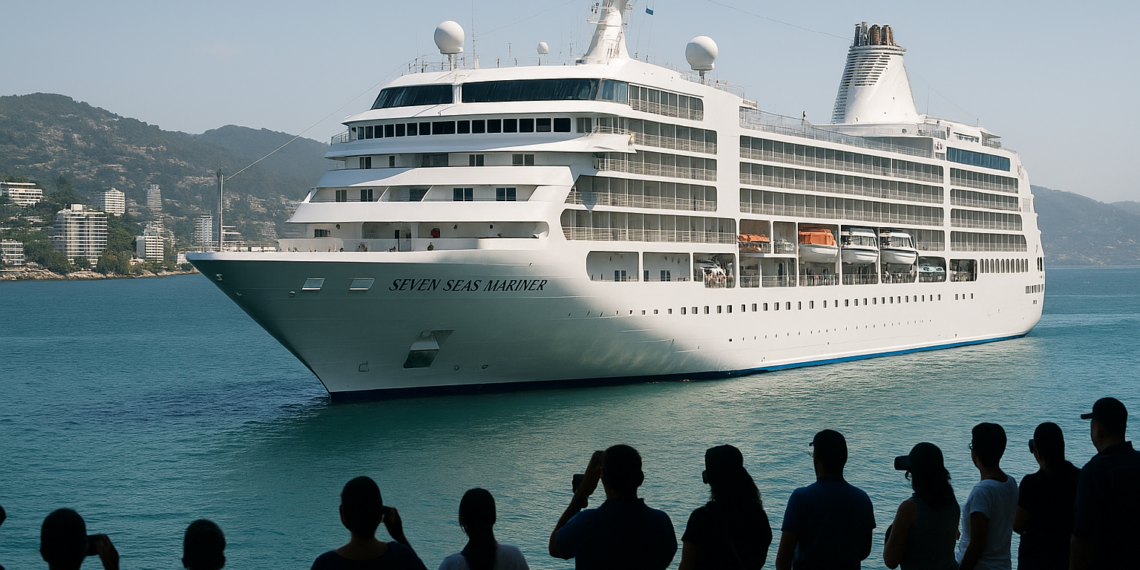 Arriba a Acapulco el crucero MS Seven Seas Mariner; el tercero de 2026