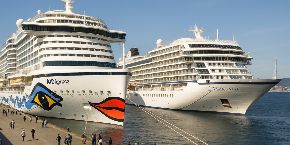 El AIDAprima y el Viking Vela recalan a la vez en Vigo | Hora 14 Vigo