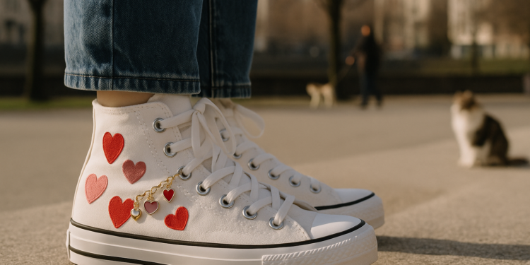 Los tenis Converse están de regreso este febrero 2026 y se llevan con corazones y charms