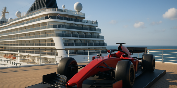 MSC Cruceros y Alpine oficializan su alianza con la primera presentación de un F1 a bordo de un barco