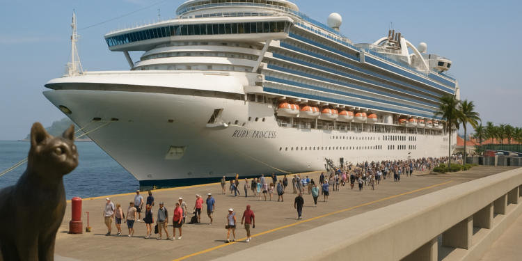 Mazatlán recibe a cerca de 3,000 cruceristas del Ruby Princess