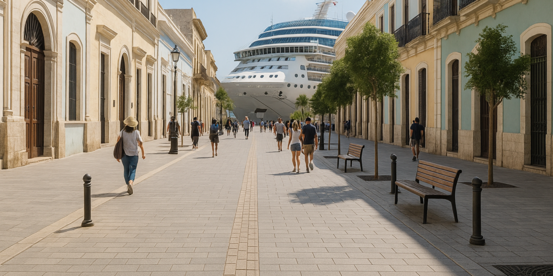 Calles peatonales y mejor movilidad en Centro Histórico ante llegada de cruceros