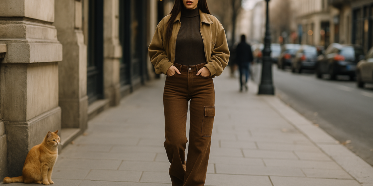 Nicki Nicole triunfó con un look de jeans color café en tendencia del 2026