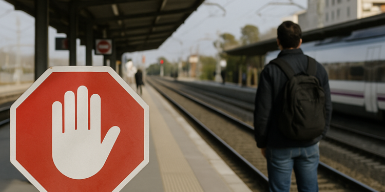 Billetes de Renfe en la estación - Sociedad