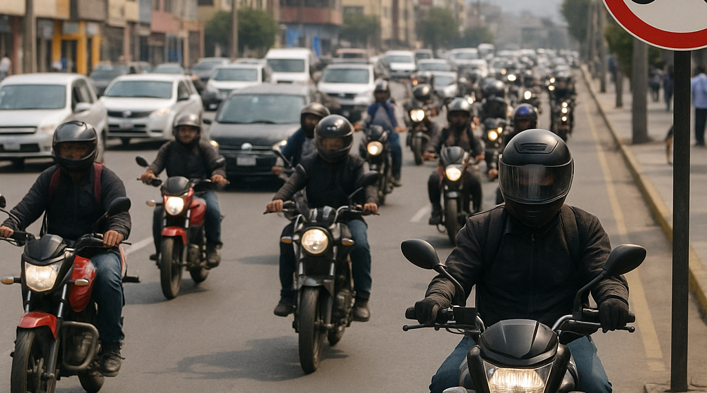 Perú limitará viajes en motocicleta por seguridad