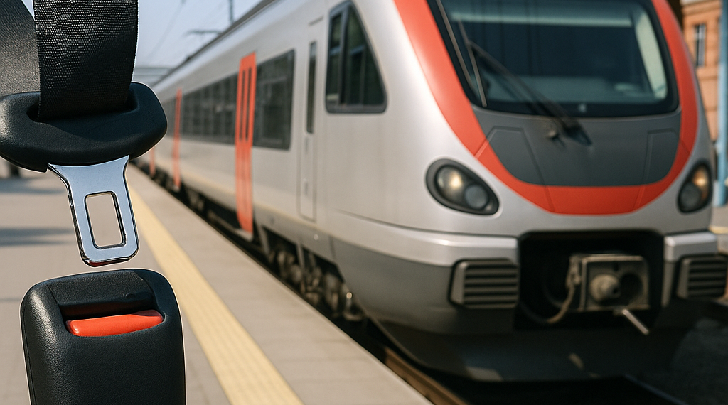 Por qué viajar en tren no requiere cinturón de seguridad, según expertos