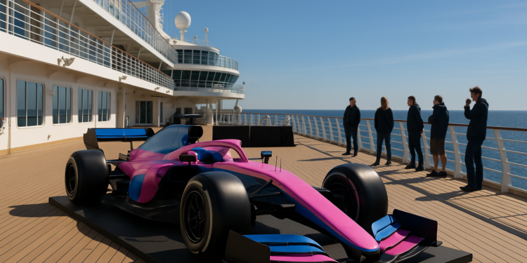 Así fue la exclusiva presentación del nuevo coche BWT Alpine de Fórmula 1 dentro de un crucero