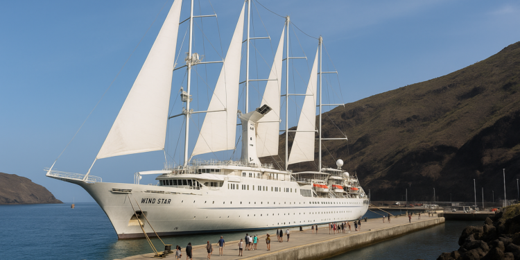 Canarias: Puerto de La Estaca acoge primera recalada de crucero Wind Star