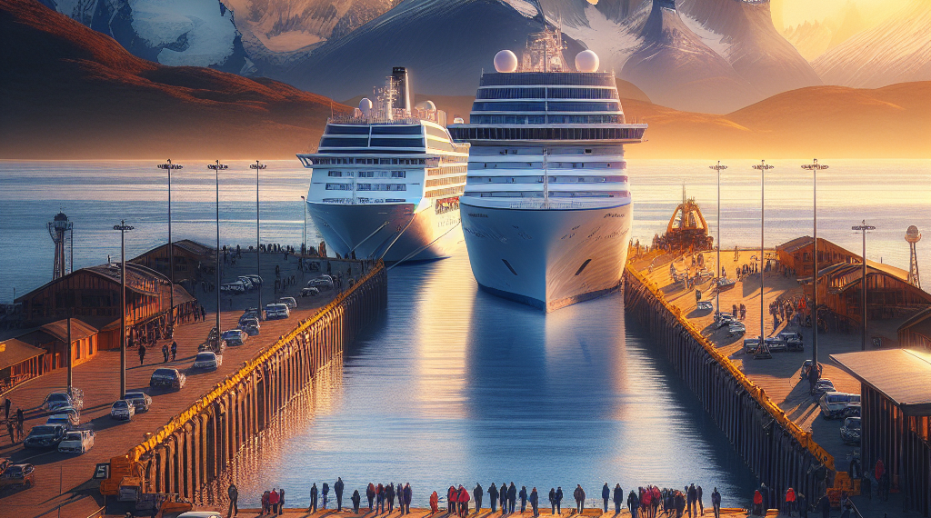 Punta Arenas recibe dos cruceros en su renovado Muelle Arturo Prat