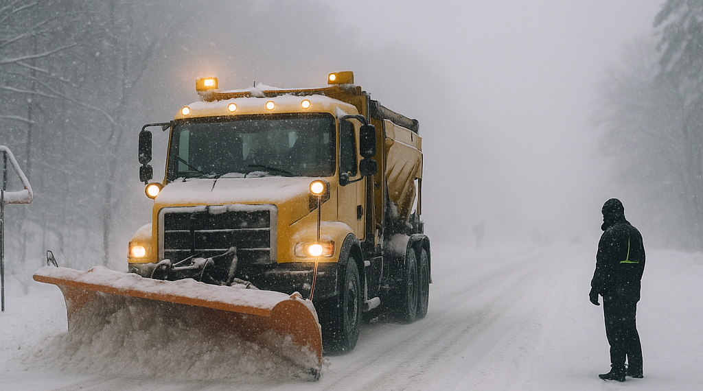 NCDOT refuerza labores por tormenta invernal y pide evitar viajes