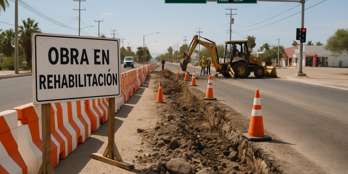 Iniciará gobierno de BCS reconstrucción del crucero Colosio y Margarita Maza, en La Paz; invertirán 6.7 mdp