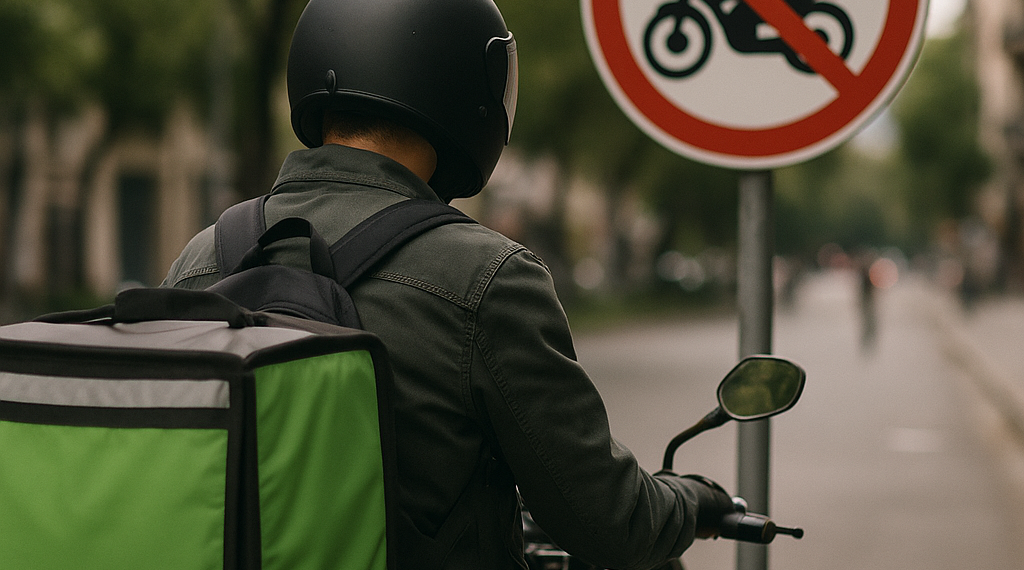 Prohíben viajes de pasajeros en moto por apps