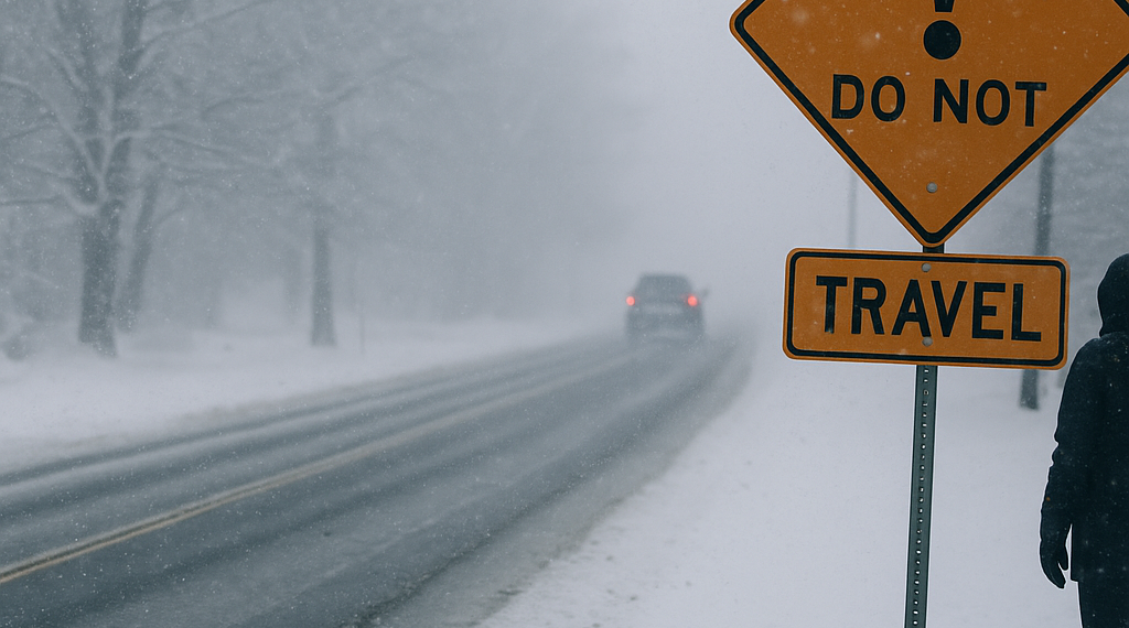 El clima podría provocar carreteras resbaladizas y visibilidad reducida