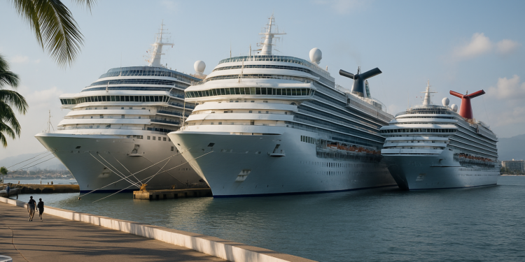 Se registra el segundo triple arribo en Puerto Vallarta