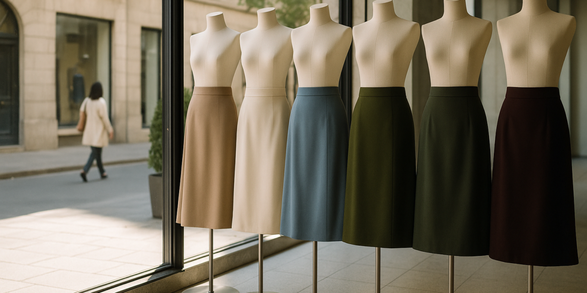 6 faldas de colores elegantes de moda en Primavera-Verano 2026
