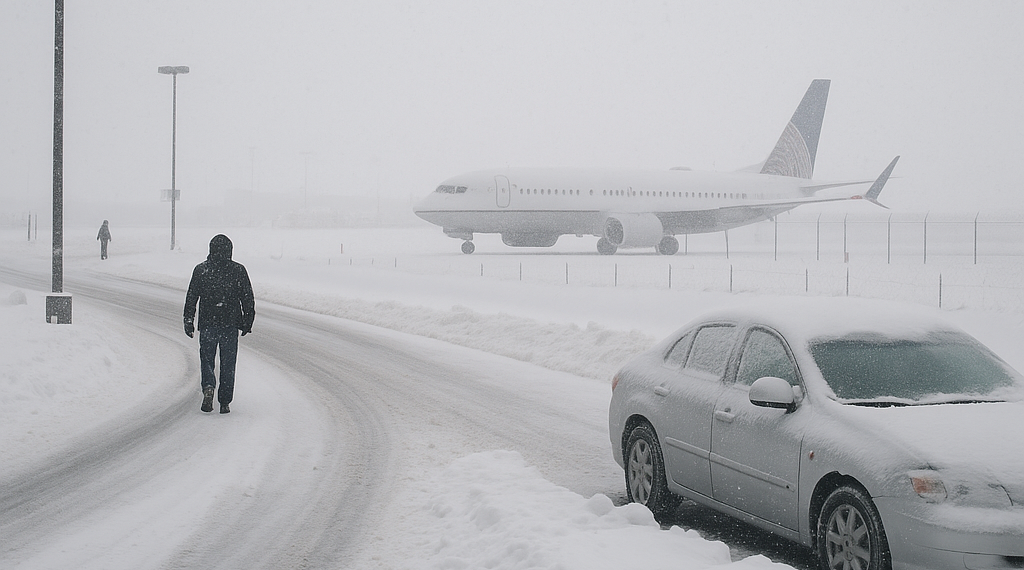 Tormenta invernal paraliza los viajes en EE.UU. y provoca cancelaciones masivas de vuelos