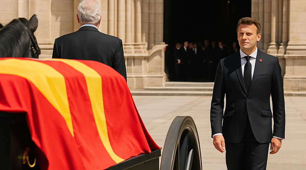 un funeral y un encuentro con Emmanuel Macron que tiene que ver con un Borbón