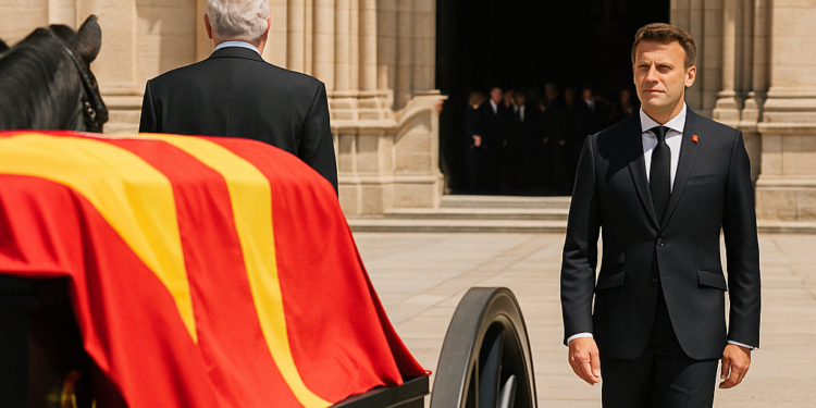 un funeral y un encuentro con Emmanuel Macron que tiene que ver con un Borbón