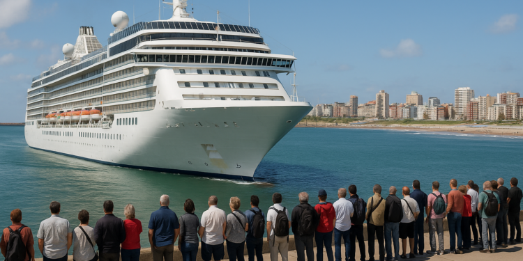 Un crucero con más de 300 pasajeros recaló en el puerto de Mar del Plata
