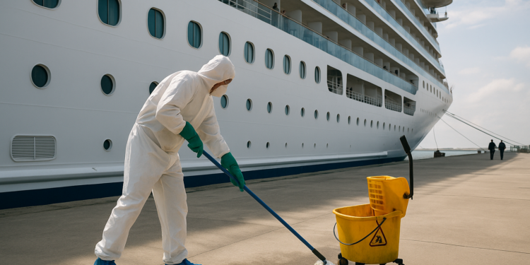 un brote de norovirus fuerza la desinfección de un crucero