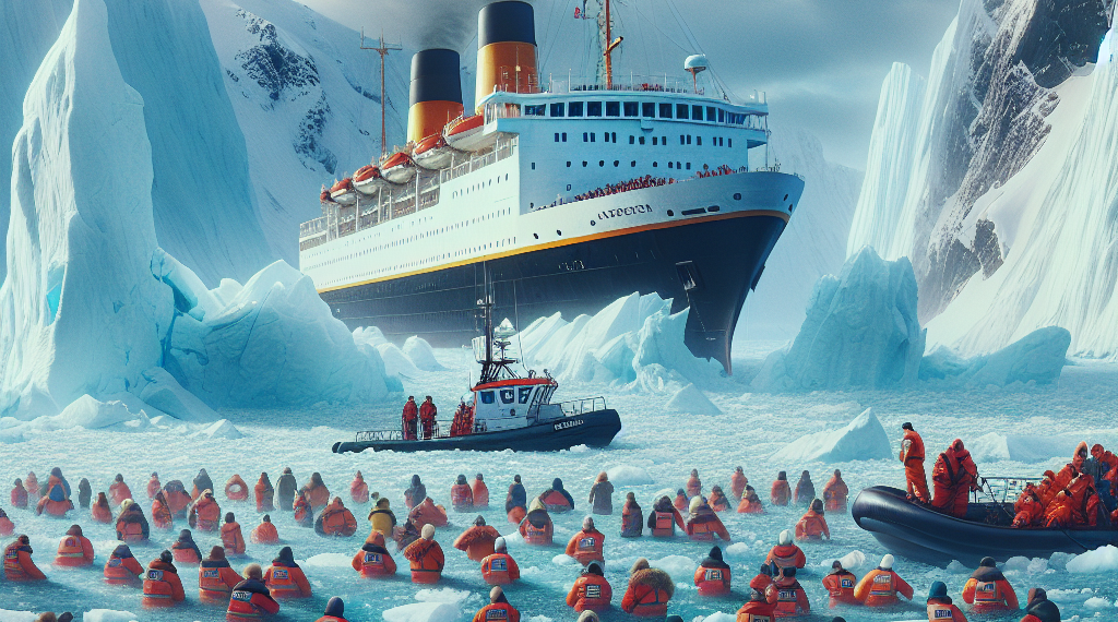Un crucero turístico quedó atrapado en hielo marino y fue liberado por la Guardia Costera de EEUU