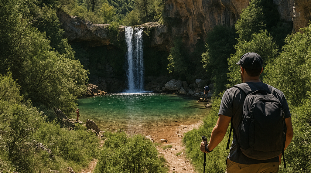 La joya natural de Teruel a la que se llega por una ruta de senderismo: una bonita cascada con una piscina natural