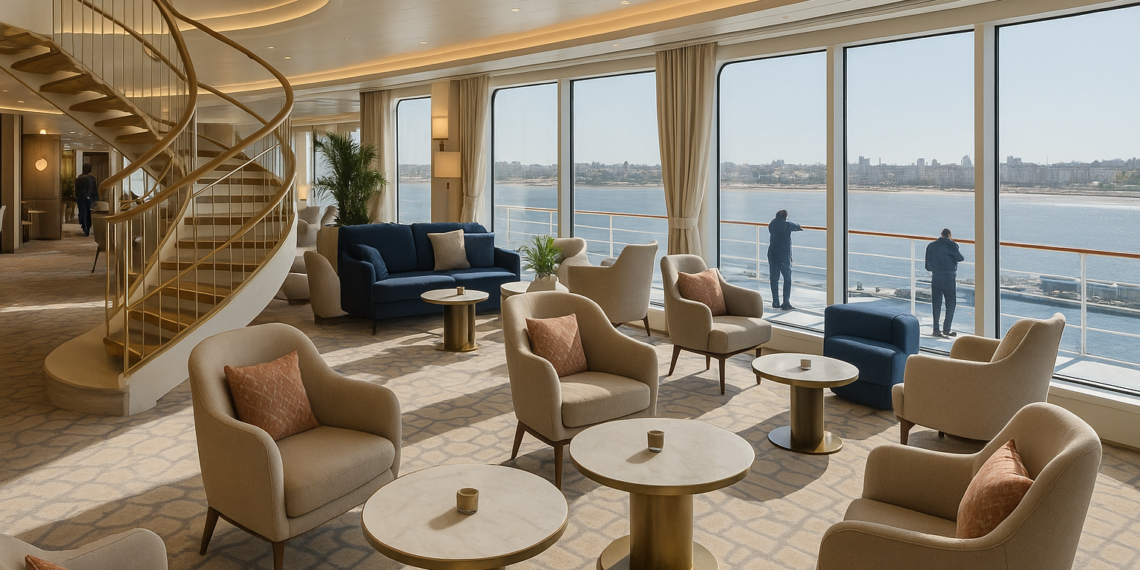 Un lujo: cómo es por dentro el crucero alemán que pasó por Mar del Plata