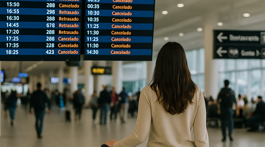 ¿Información sobre tu viaje? Checa los vuelos cancelados y demorados en el AICM
