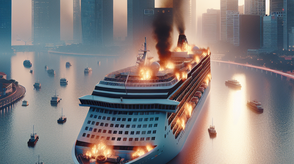 Al menos un muerto por un incendio a bordo de un crucero con destino Singapur