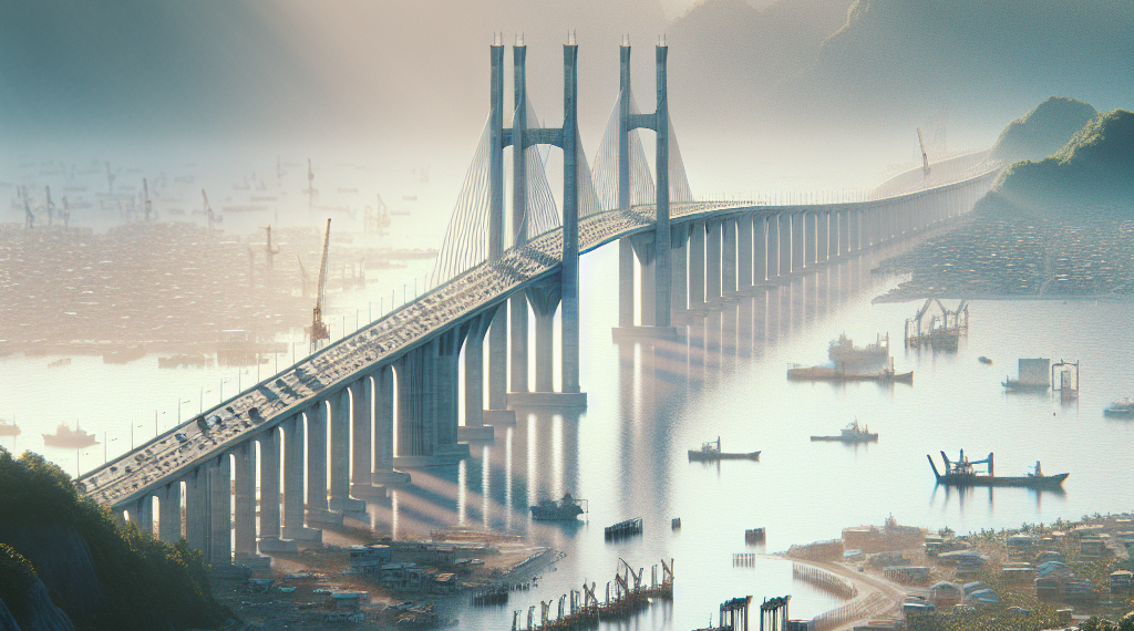 Asia levanta un mega puente sobre el mar que reducirá viajes de horas a minutos en una de sus zonas más pobladas