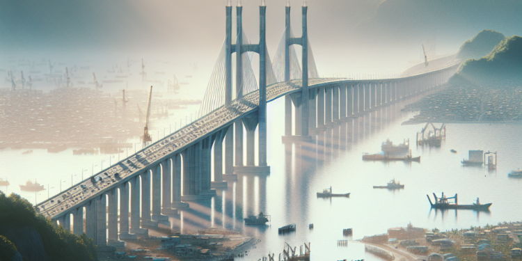 Asia levanta un mega puente sobre el mar que reducirá viajes de horas a minutos en una de sus zonas más pobladas