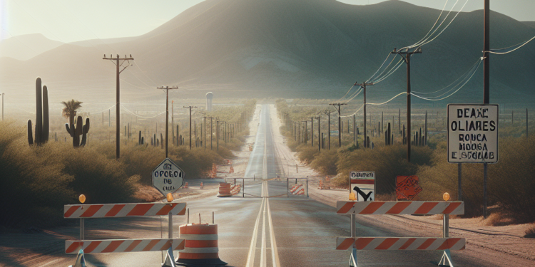 Cierre parcial crucero Navarrete Olivares en Hermosillo