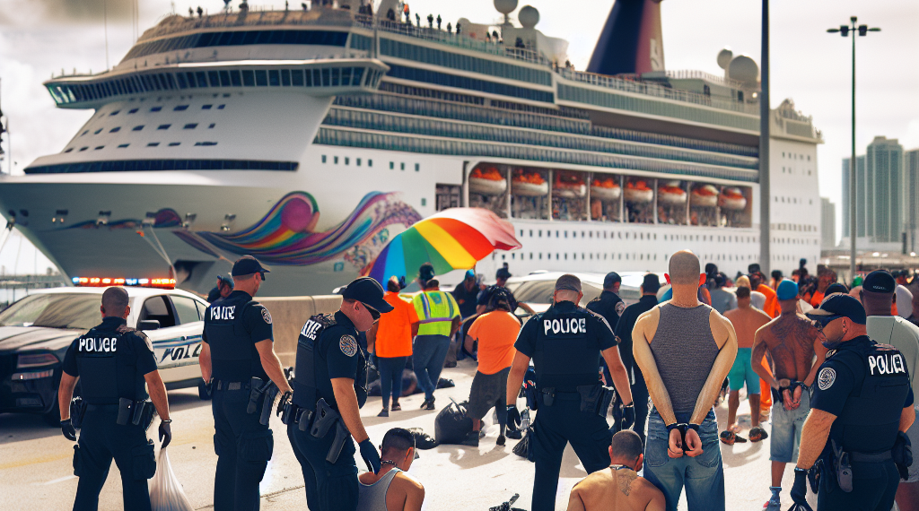 Caen turistas con drogas en PortMiami minutos antes del zarpe del crucero Symphony of the Seas sede del festival gay