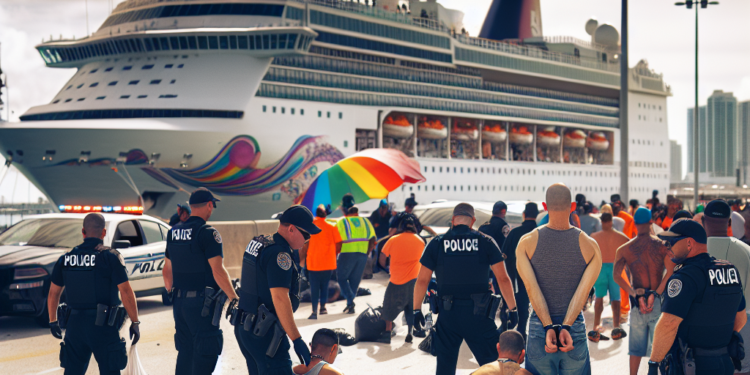 Caen turistas con drogas en PortMiami minutos antes del zarpe del crucero Symphony of the Seas sede del festival gay
