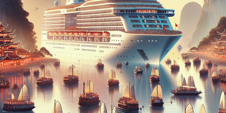 Vietnam: Dos megacruceros llevan 4.500 turistas a Ha Long en inicio del Año Nuevo Lunar