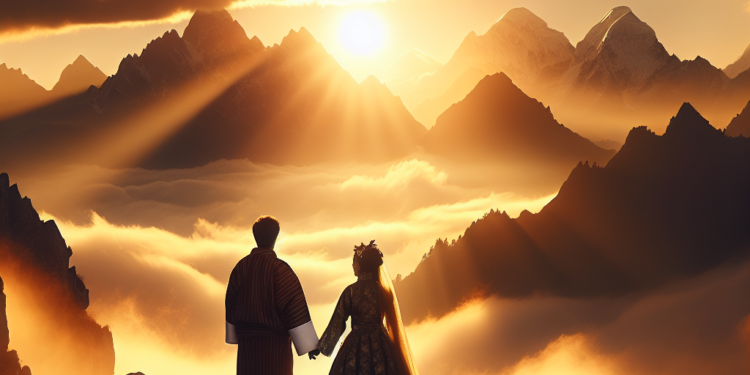 The Sun Broke Through the Clouds for This Couple’s Forest Wedding in the Bhutanese Himalayas