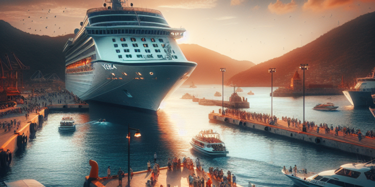 Llega a Acajutla el crucero Vista, séptimo arribo de la temporada 2025-2026