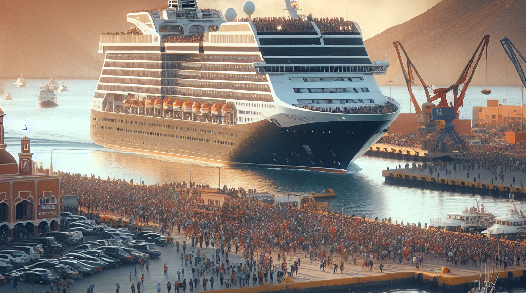 Arriba crucero Zuiderdam con mil 900 turistas al puerto de Guaymas