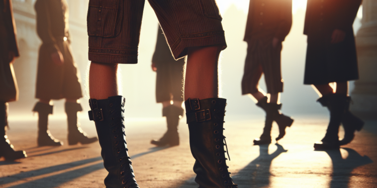 Kenia Os domina la combinación de bermudas con botas victorianas para acompañar a Peso Pluma