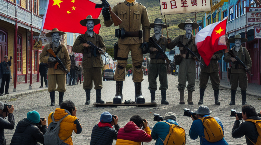 La insólita reacción de un grupo de turistas chinos que se cruzó con una protesta gremial en Tierra del Fuego