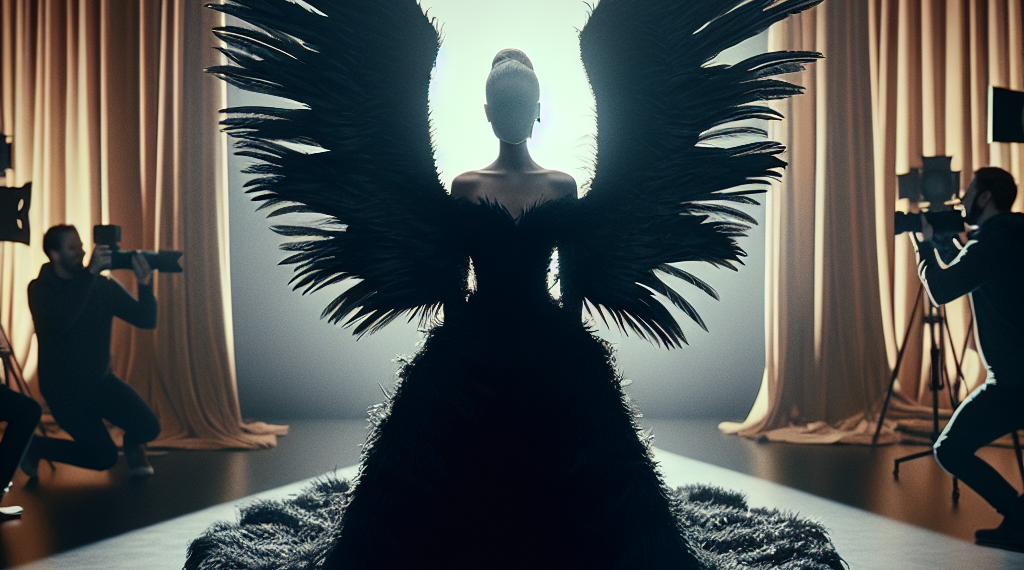 Lady Gaga se convierte en un cisne negro con el vestido de plumas que lució en los Grammys 2026
