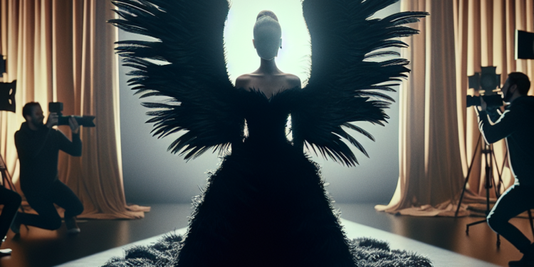 Lady Gaga se convierte en un cisne negro con el vestido de plumas que lució en los Grammys 2026