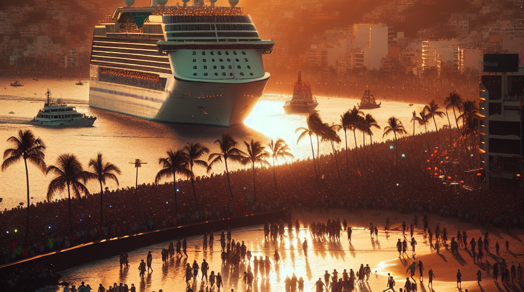 Arriban a Mazatlán más de 4 mil cruceristas en jueves de Carnaval