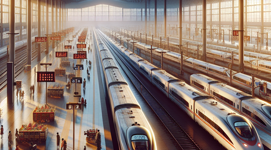 Trenes de alta velocidad en toda China se están preparando para la próxima temporada alta de viajes por el Festival de la Primavera