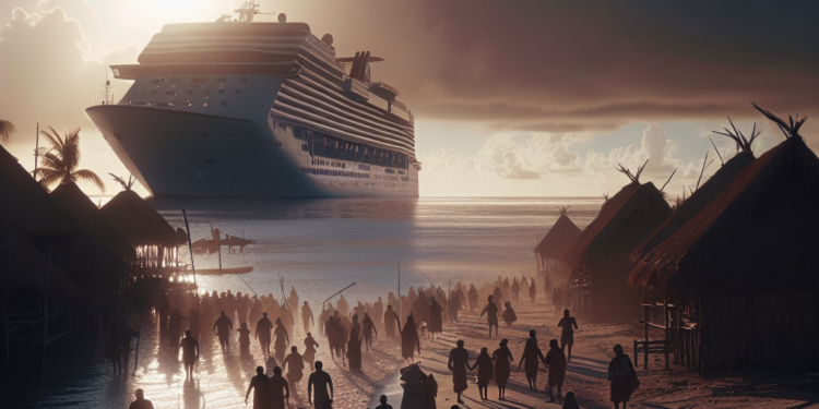 Mahahual: residentes bloquean el puerto de cruceros pidiendo ayudas