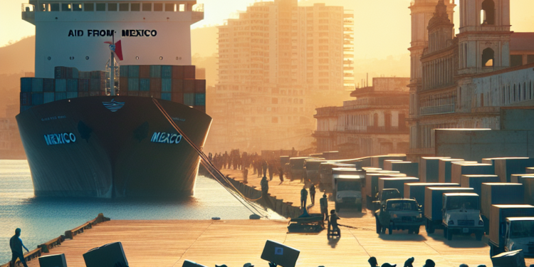 México entrega ayuda humanitaria a Cuba ante crisis energética y bloqueo