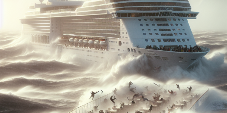 Terror a bordo: violento oleaje sacude crucero y vuela todo en el comedor